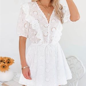 Brand new WITH TAGS! Vici white dress! Perfect for brides!
